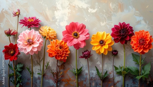 Vibrant red tulips bloom in a spring garden alongside pink flora and green leaves to create a beautiful nature-inspired floral design