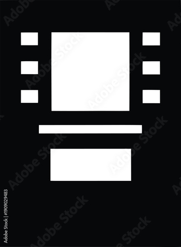 atm machine silhouette vector illustration on transparent background