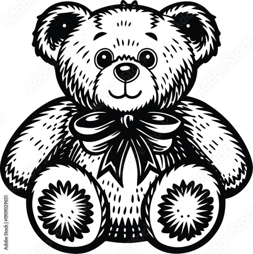 teddy bear with flowers