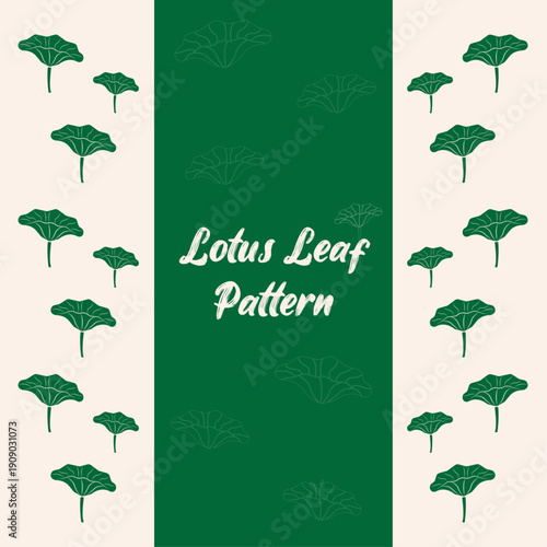 Modern Lotus Leaf Decorative Pattern