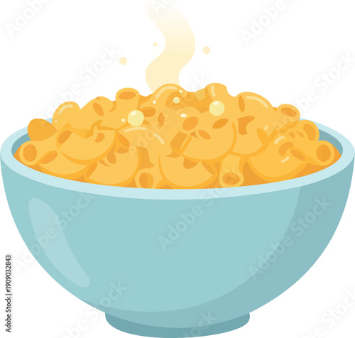 Creamy Mac and Cheese Pasta Bowl Comfort Meal