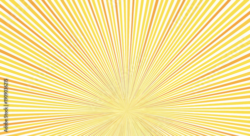 Radiating Sunburst Pattern in Yellow and White