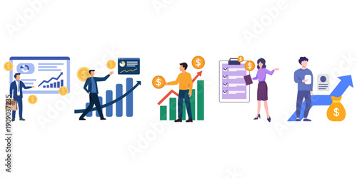 Business Finance Flat Illustration