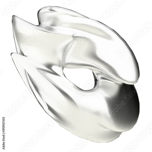 Y2K Metallic Mercury Drip Pattern