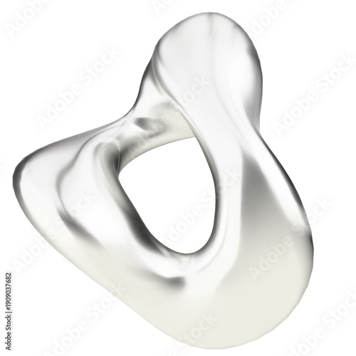 High-Contrast Liquid Silver Ripple