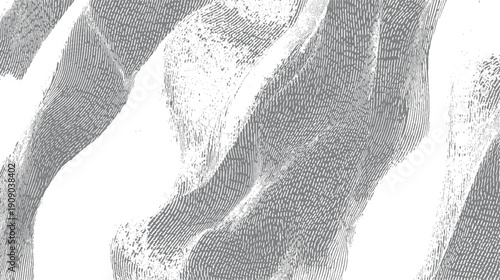 Abstract grayscale fingerprint texture with swirling lines and speckled areas pattern
