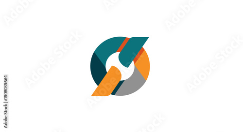 Abstract Circular Logo Design Elements.