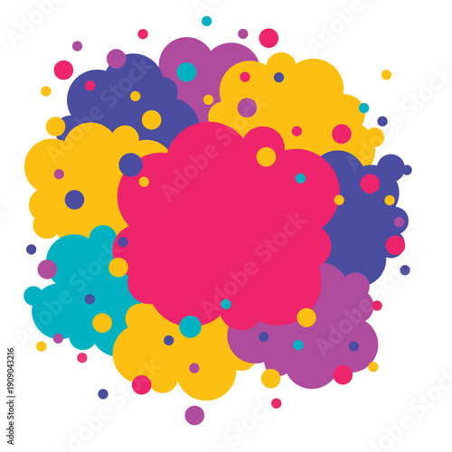 abstract colorful splashes background pink yellow blue purple sky blue