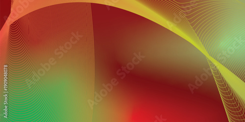 Green red and yellowgreen abstract grainy gradient background with black noisy texture