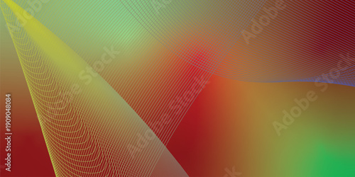 Green red and yellowgreen abstract grainy gradient background with black noisy texture