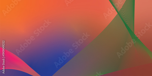 navy blue red and  LightSalmon coral abstract shape grainy gradient background on black backdrop with noisy texture for wide banner poster and header design