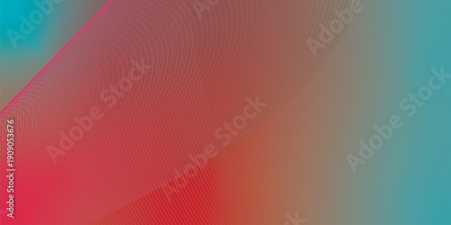 azure and light coral abstract shape grainy gradient background on black backdrop with noisy texture for wide banner poster and header design
