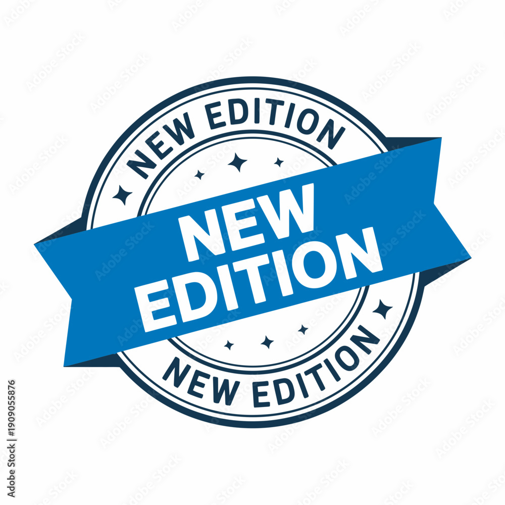 Fototapeta premium New Edition Stamp Badge – Latest Release Updated Version Seal