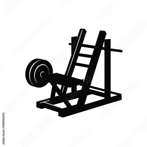 Hack Squat Machine for Intense Leg and Quadriceps Workout