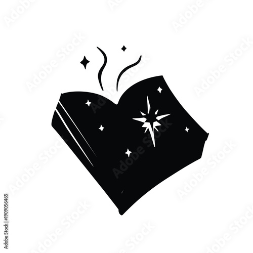 Ancient Magic Spell Book with Glowing Runes and Mysterious Aura