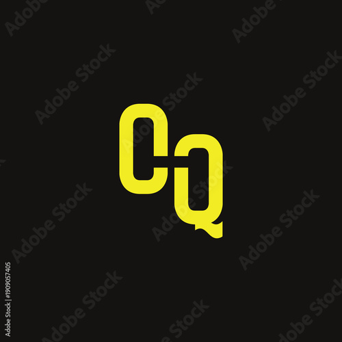 OQ Abstract Initial Logo. Clean, high-contrast typography suitable for branding, identity, and corporate design. Ideal for logos, signage, and minimalist graphic projects.