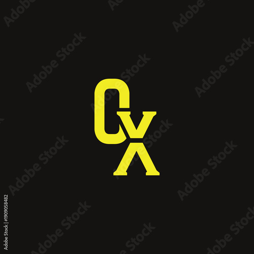 OX Abstract Initial Logo. Clean, high-contrast typography suitable for branding, identity, and corporate design. Ideal for logos, signage, and minimalist graphic projects.