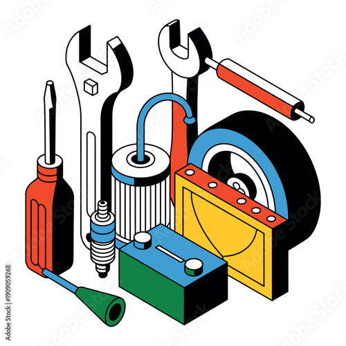 A collection of various tools and equipment for DIY projects and repairs