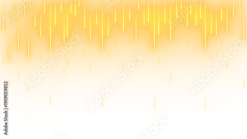 Yellow streaks cascading vertically against a light gray background, evoking a stylized rain or meteor shower effect.