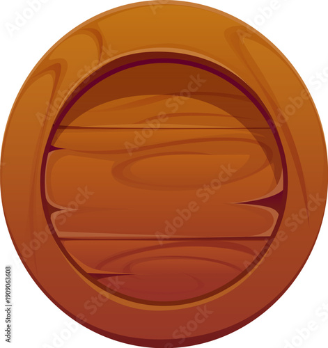 Pirates cartoon font or Caribbean corsair typeface number, vector type. Pirate font number 0 Zero in shape of ship porthole or Medieval sailboat wooden window or portlight for corsairs typography