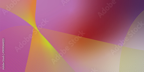 Deep pink and red abstract grainy gradient background with black backdrop and noisy texture for wide banner poster and header design