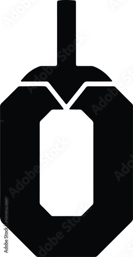 silhouette eggplant vegetable icon isolated on white background for menu vector design