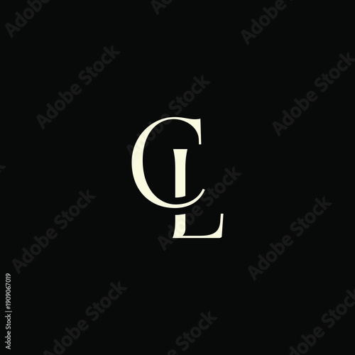 Free Download Elegant Intertwined C and L logo design. CL monogram. Modern, sophisticated branding symbol suitable for luxury fashion, design studios, and editorial logos. - GFXLoad