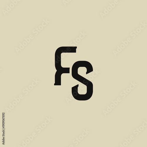 RS Abstract Initial Logo. Clean, high-contrast typography suitable for branding, identity, and corporate design. Ideal for logos, signage, and minimalist graphic projects.