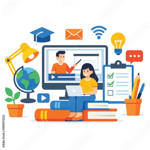 Engaging online education with interactive learning tools