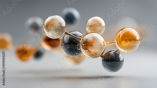 Wallpaper Mural White musk fragrance molecule concept. Torontodigital.ca