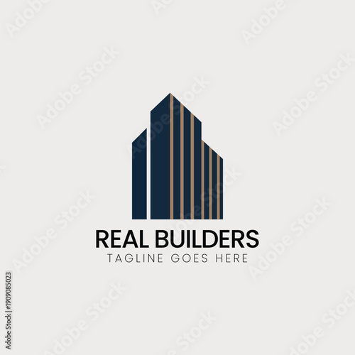 Builders logo, Construction logo, Real Estate logo Building logo