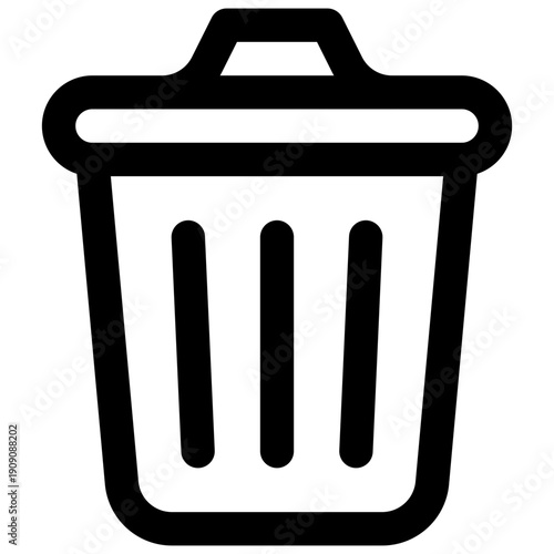 Delete. Editable stroke vector icon.