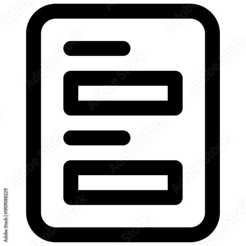 Form. Editable stroke vector icon.