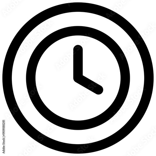 Time. Editable stroke vector icon.