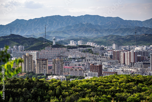 Cityscape of Chengde City, Hebei Province, China