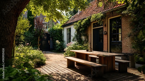 Cozy Brick House with Green Garden / 緑豊かな庭のある居心地の良いレンガ造りの家