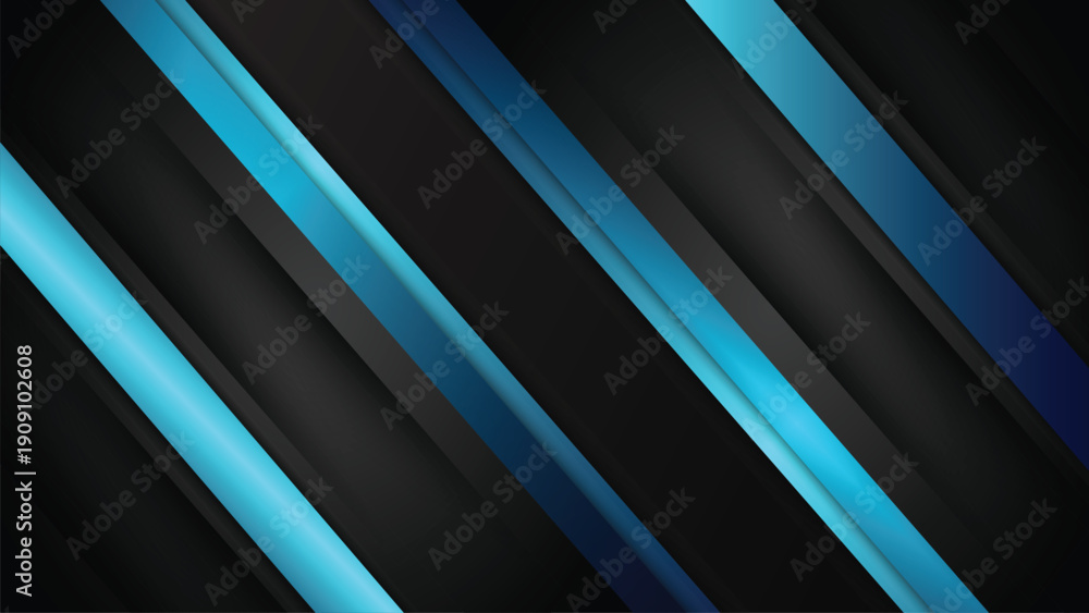 Obraz premium Abstract modern blue vector background