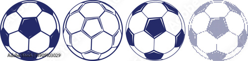 Football soccer ball icon vector design. sport game play field match activity athletic