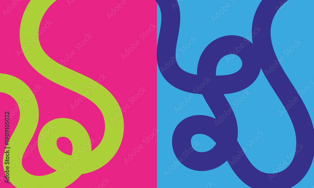 Obraz premium Colorful Motivational Posters with Abstract Shapes. Bright abstract posters with flowing shapes and motivational quotes like Stay Inspired, Move Forward, Keep Learning, and Grow Daily.