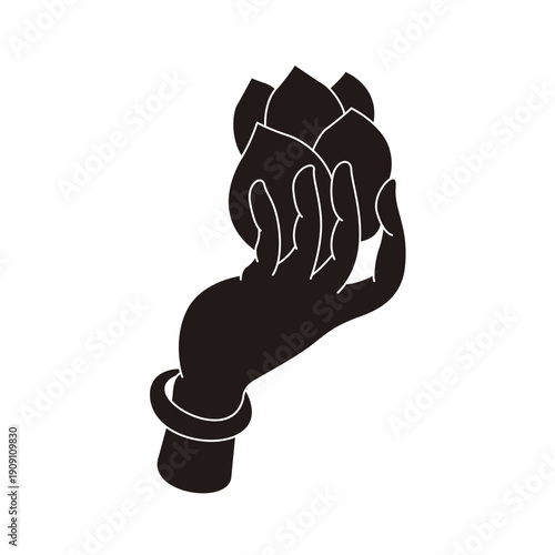 The designs of various Buddhist symbols, gestures, vector logos, and symbols are all rooted in Eastern aesthetics. They utilize free brushstrokes and negative space in their composition, expressing va