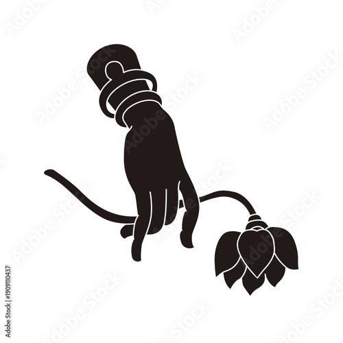 The designs of various Buddhist symbols, gestures, vector logos, and symbols are all rooted in Eastern aesthetics. They utilize free brushstrokes and negative space in their composition, expressing va