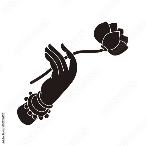 The designs of various Buddhist symbols, gestures, vector logos, and symbols are all rooted in Eastern aesthetics. They utilize free brushstrokes and negative space in their composition, expressing va