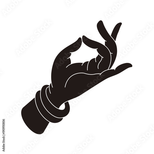 The designs of various Buddhist symbols, gestures, vector logos, and symbols are all rooted in Eastern aesthetics. They utilize free brushstrokes and negative space in their composition, expressing va