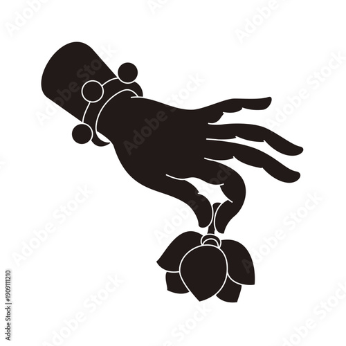 The designs of various Buddhist symbols, gestures, vector logos, and symbols are all rooted in Eastern aesthetics. They utilize free brushstrokes and negative space in their composition, expressing va