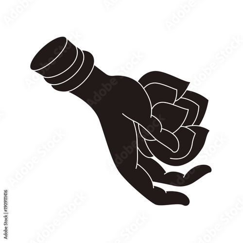 The designs of various Buddhist symbols, gestures, vector logos, and symbols are all rooted in Eastern aesthetics. They utilize free brushstrokes and negative space in their composition, expressing va