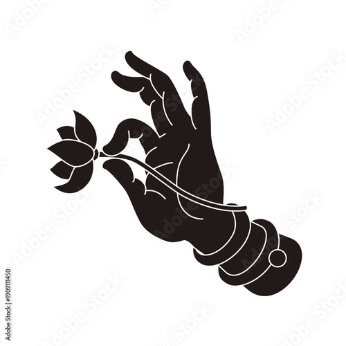 The designs of various Buddhist symbols, gestures, vector logos, and symbols are all rooted in Eastern aesthetics. They utilize free brushstrokes and negative space in their composition, expressing va