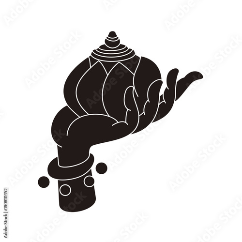 The designs of various Buddhist symbols, gestures, vector logos, and symbols are all rooted in Eastern aesthetics. They utilize free brushstrokes and negative space in their composition, expressing va