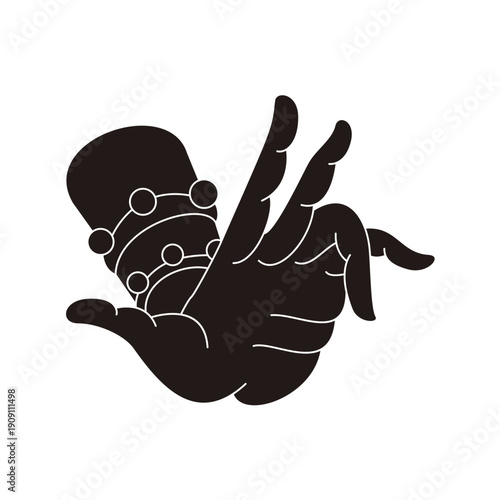 The designs of various Buddhist symbols, gestures, vector logos, and symbols are all rooted in Eastern aesthetics. They utilize free brushstrokes and negative space in their composition, expressing va