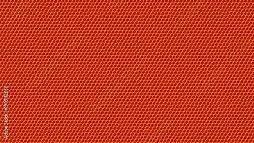 Orange Basketball Leather Texture Close Detail. Rubber Pebble Grain with Durable Sports Surface Look. Dynamic Athletic Background for Graphic Design.
