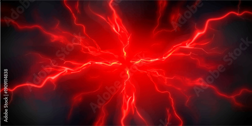 Abstract background with red lines and orange fire flames creates a hot energy motion pattern for a burning fractal explosion wallpaper illustration